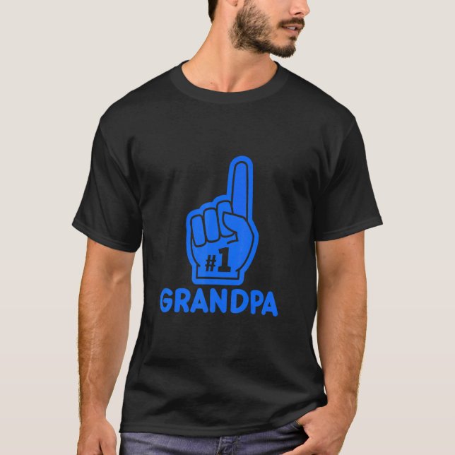 T-shirt Mens Mens 1 Grand-père Numéro Une Fête des pères 1 (Devant)