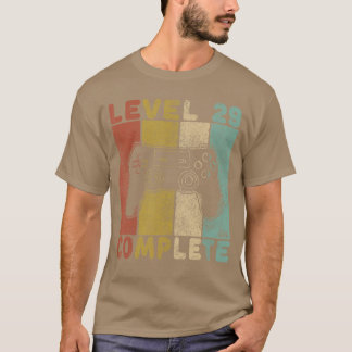 T-shirt Mens Mens 29e Anniversaire Hommes Jeux Niveau 29 T