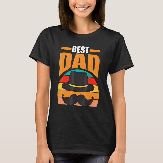 T-shirt Mens Mens Best Papa (Devant)