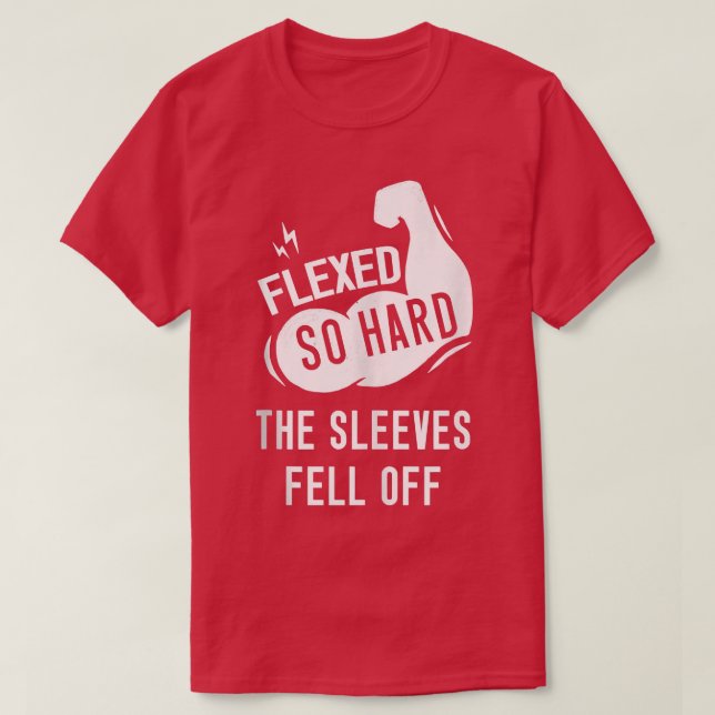 T-shirt Mens Men's Fleed so Hard The Sleeves Fell Off Funn (Design devant)