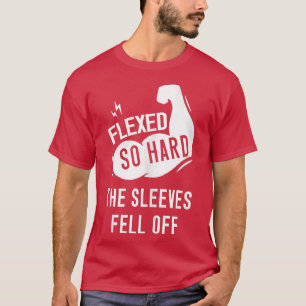 T-shirt Mens Men's Fleed so Hard The Sleeves Fell Off Funn