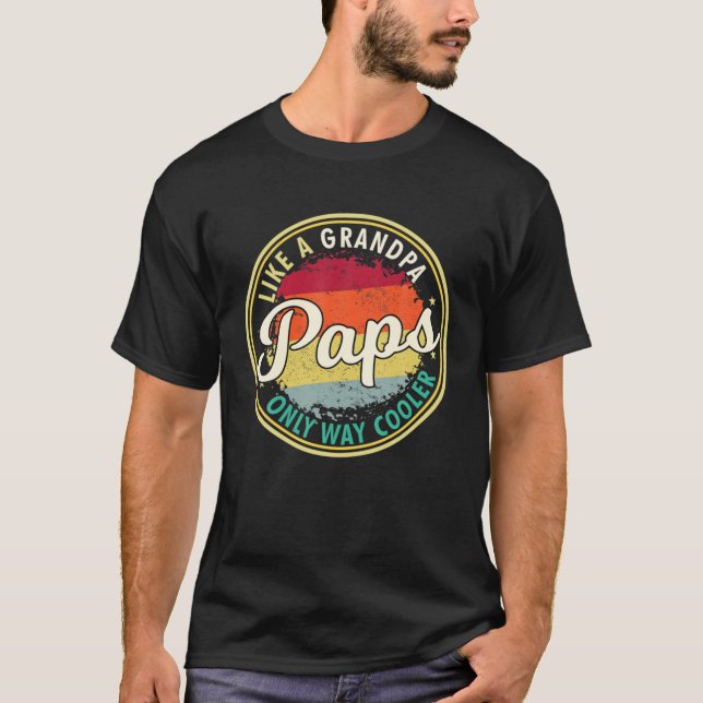 T-shirt Mens Mens Paps Comme Grand-Père Seulement Way Glac (Devant)