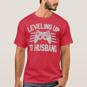 T-shirt Mens Mens Tête Fiançailles pour Groom Video Game L