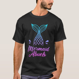 T-shirt Mens Mermaid Abuelo, Funky Merdad Security Spanis