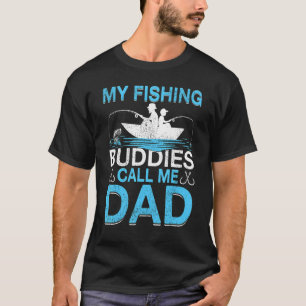 T-shirt Mens Mes copains de pêche appellent Papa Pêche Pèr