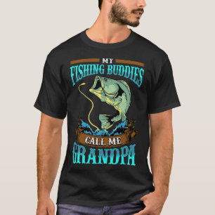 T-shirt Mens Mes Épouses De Pêche M'Appelent Grand-Père