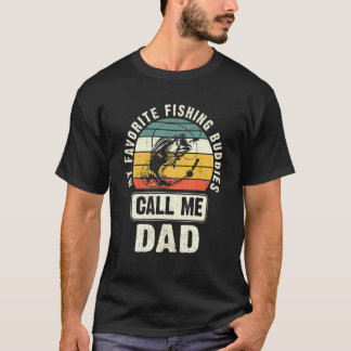 T-shirt Mens Mes Épouses De Pêche Préférées Appelez-Moi Pa
