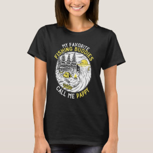 T-shirt Mens Mes Épouses De Pêche Préférées Appelez-Moi Pa