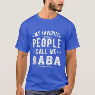 T-shirt Mens Mes Favoris Appelent Moi Baba Grand-pa Baba