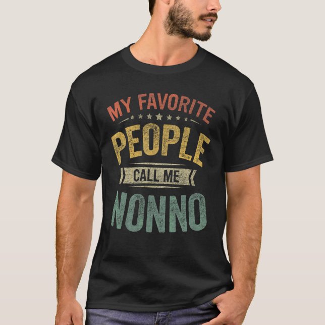 T-shirt Mens Mes Favoris Appelent Moi Non Fête des pères (Devant)