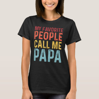 T-shirt Mens Mes Favoris Appelent Moi Papa Fête des pères