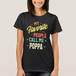 T-shirt Mens Mes Favoris Appelent Moi Poppa Fath Vintage