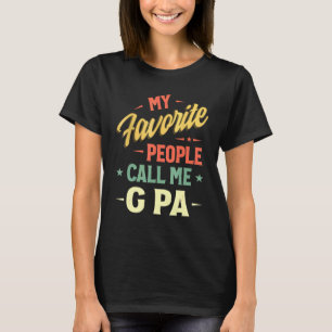 T-shirt Mens Mes Gens Favoris M'Appelent G Pa Vintage Fath