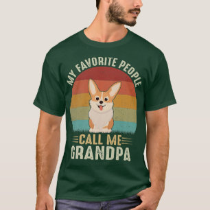 T-shirt Mens Mes Gens Favoris M'Appelent Grand-Père Cute C