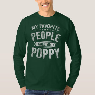 T-shirt Mens Mes Gens Favoris M'Appelent Grand-Père De Pa