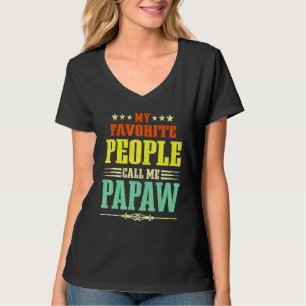 T-shirt Mens Mes Gens Favoris M'Appelent Papaw Vintage Fat