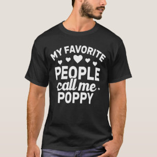 T-shirt Mens Mes Gens Favoris M'Appelent Poppy