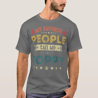 T-shirt Mens Mes Gens Favoris M'Appelent Poppy T Grand-pa