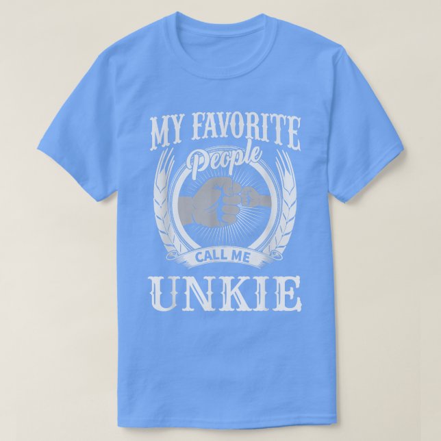 T-shirt Mens Mes Gens Favoris M'Appelent Unkie Special Unc (Design devant)