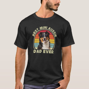 T-shirt Mens Mini Miniature Aussie Papa Australien Berger