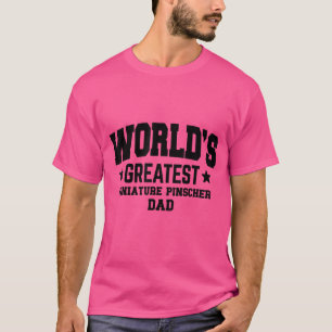 T-shirt Mens Miniature Pinscher Chien Papa