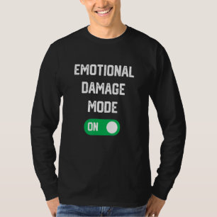 T-shirt Mens Mode Dégâts Émotionnels Sur Mème Distresse Dr
