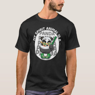 T-shirt Mens Mon animal spirituel est un panda panda