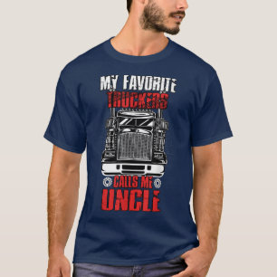 T-shirt Mens Mon Camion Favori M'Appelle Oncle Truckin' P