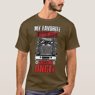 T-shirt Mens Mon Camion Favori M'Appelle Oncle Truckin' P