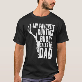 T-shirt Mens Mon Époux De Chasse Favorite M'Appelle Papa D