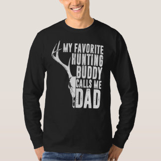 T-shirt Mens Mon Époux De Chasse Favorite M'Appelle Papa D