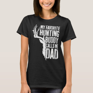 T-shirt Mens Mon Époux De Chasse Favorite M'Appelle Papa D