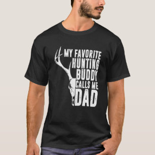 T-shirt Mens Mon Époux De Chasse Favorite M'Appelle Papa D