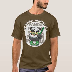 T-shirt Mens Mon Esprit Animal Est Un Panda Amoureux Panda