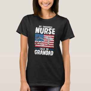 T-shirt Mens Mon Infirmière Préférée M'Appelle Grand Famil