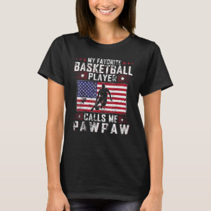 T-shirt Mens Mon Joueur De Basket Favori M'Appelle Pawpaw