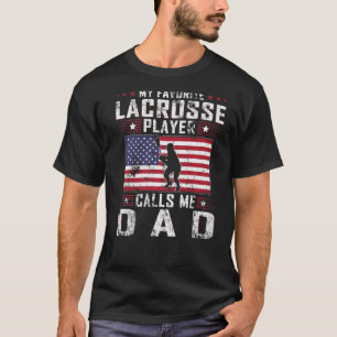 T-shirt Mens Mon Lecteur De Crosse Préféré M'Appelle Papa 