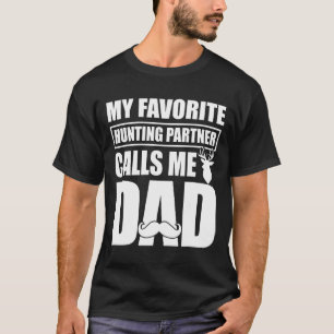 T-shirt Mens Mon Partenaire De Chasse Favorite M'Appelle P