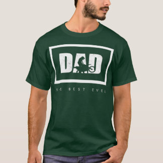 T-shirt Mens Motocross Papa Le Meilleur Vélo De Chemin