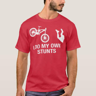 T-shirt Mens Mountain Bike Je Fais Mes Propres Étapes Drôl