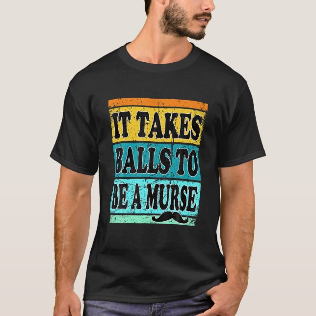 T-shirt Mens Murse Homme Infirmière Ts Pour Hommes RN Funn (Devant)