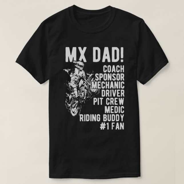 T-shirt Mens Mx Papa Moto Cross Papa.png (Design devant)