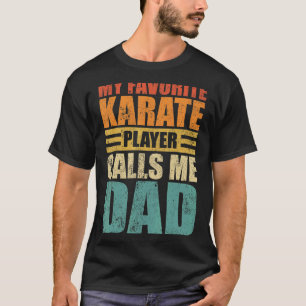 T-shirt Mens My Favori Karate Player Appelle Moi Papa Père