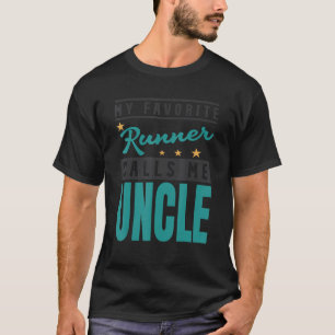 T-shirt Mens My Favori Runner Me Appelle Uncle Runner Unc