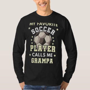 T-shirt Mens My Favori Soccer Player Me Appelle Grampa Soc