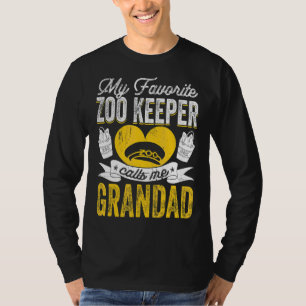 T-shirt Mens My Favori Zoo Keeper M'Appelle Grand Anima