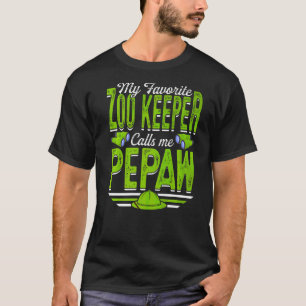 T-shirt Mens My Favorite Zoo Keeper M'Appelle Pepaw Animau