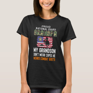 T-shirt Mens My Grandson Wears Combat Boots Fiers National