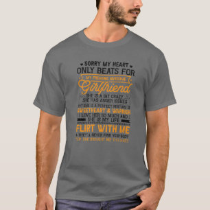 T-shirt Mens My Heart Beats For My Girami Funny Boyfri