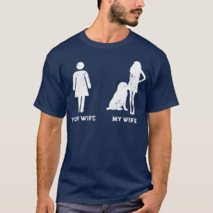 T-shirt Mens My Leonberger Your My Wife Cadeau
